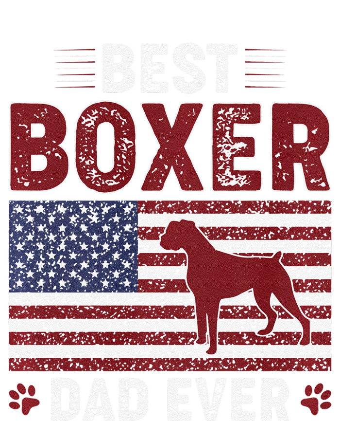 Best Boxer Dad Ever American Flag Dog Dad T-Shirt