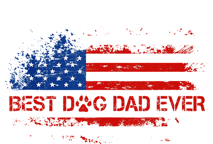 Best Dog Dad Ever Vintage American Flag FatherS Day Gifts Sustainable Beanie