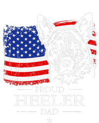 Proud Cattle Dog Heeler Dad American Flag Patriotic Dog Gift T-Shirt