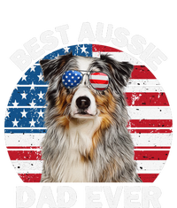 Aussie Dad American Flag Australian Shepherd Dog Lover T-Shirt