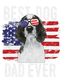 American Flag Best Dog Dad Ever Welsh Springer Spaniels Usa T-Shirt