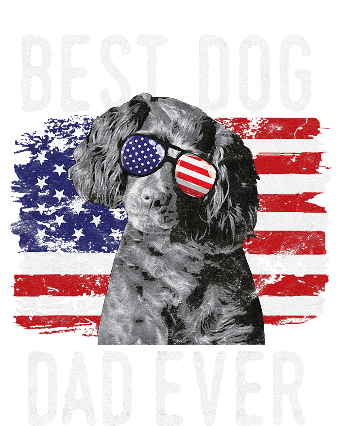 American Flag Best Dog Dad Ever Boykin Spaniel Usa Hoodie