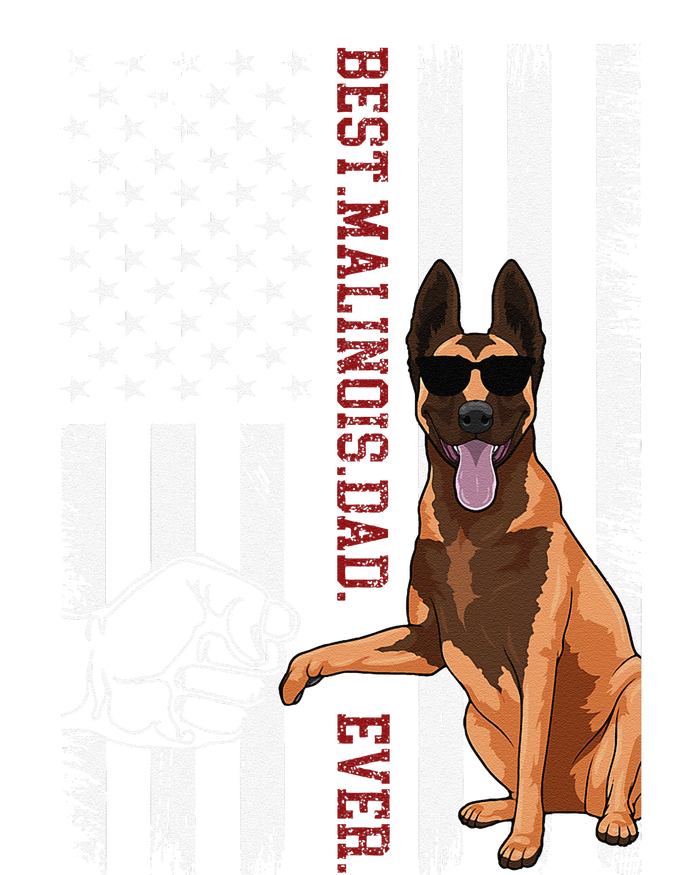 Belgian Malinois Dad Dog American Flag Hoodie