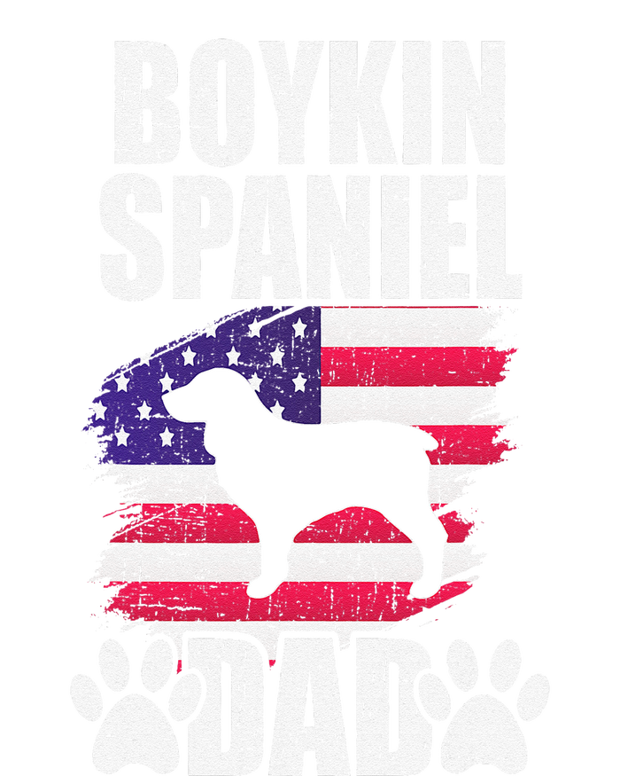 Boykin Spaniel Dad Dog Lover American Us Flag T-Shirt