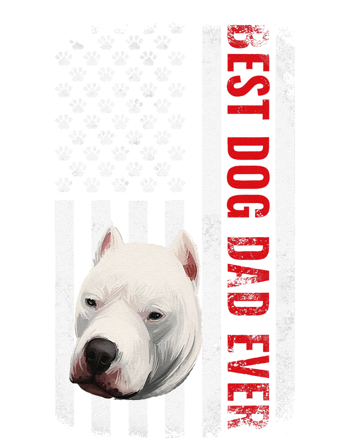 Dogo Argentino Dad Dog Lover American Flag Usa Pride T-Shirt