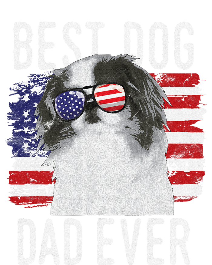 American Flag Best Dog Dad Ever Japanese Chin Usa Hoodie