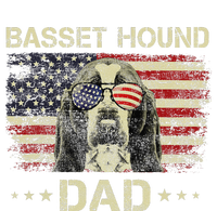 Basset Hound Dad Dog Lovers American Flag 4th Of July T-Shirt