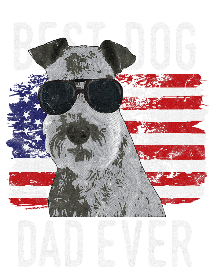 American Flag Best Dog Dad Ever Lakeland Terriers Usa T-Shirt