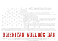 American Bulldog Dad Distressed American Flag Patriotic Dog T-Shirt