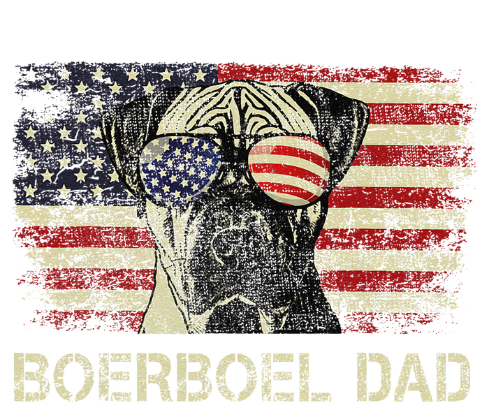 Boerboel Dad Dog Lovers American Flag 4th Of July T-Shirt