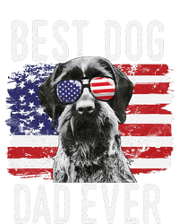 American Flag Best Dog Dad Ever German Wirehaired Pointer Long Sleeve Shirt