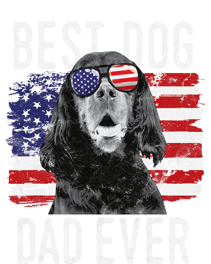 American Flag Best Dog Dad Ever Gordon Setters Usa Sustainable Beanie