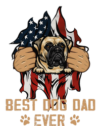 Best Dog Dad Ever Bullmastiff Dog American Flag 4th Of July T-Shirt