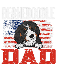 Bernedoodle Dog American Flag Bernedoodle Dad T-Shirt