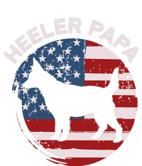 American Flag Blue Heeler Papa Red Australian Cattle Dog Dad T-Shirt