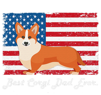 Corgi Dog Dad Ever American Flag Dog Lover Gift T-Shirt