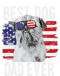 American Flag Best Dog Dad Ever Brussels Griffon Usa T-Shirt