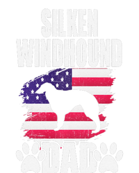 Silken Windhound Dad Dog Lover American Us Flag T-Shirt