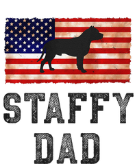 Staffy Dad Distressed American Flag Dog Lovers Gift T-Shirt