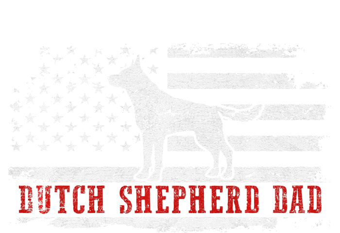 Dutch Shepherd Dad Distressed American Flag Patriotic Dog T-Shirt