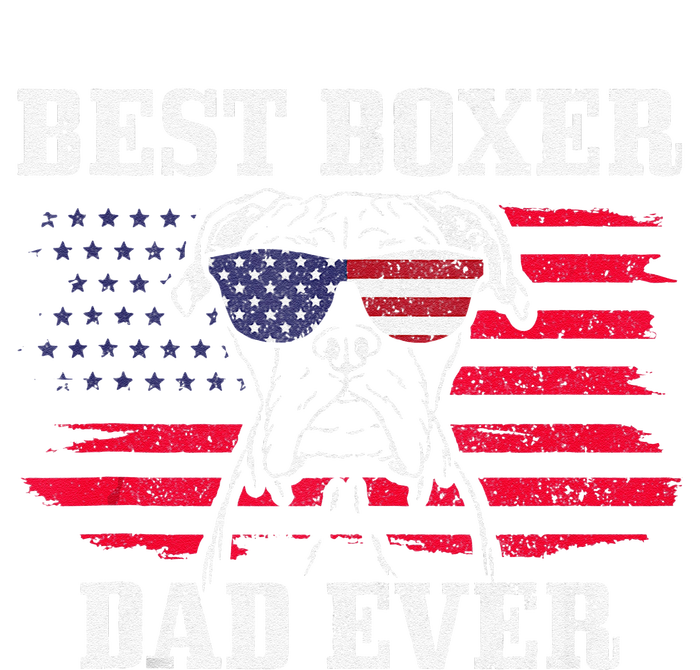 Best Boxer Dad Ever Dog Patriotic 4th Of July American Flag T-Shirt