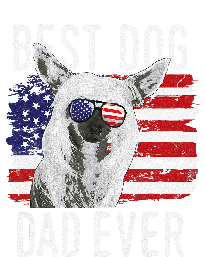 American Flag Best Dog Dad Ever Chinese Crested Usa T-Shirt