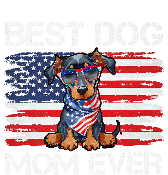 Doberman Dad Mom Dog Lover American Flag 4th Of July T-Shirt