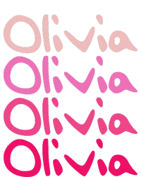 Olivia First Name D Boy Girl Baby Birth Day Women's Knotted Racerback Tank