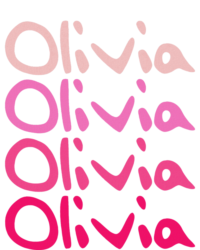 Olivia First Name D Boy Girl Baby Birth Day Women's Knotted Racerback Tank