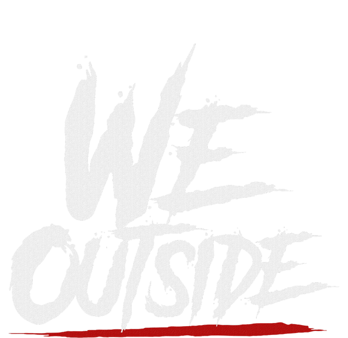 We Outside  We Out Here Retro Rap Lit We Out Side Premium T-Shirt