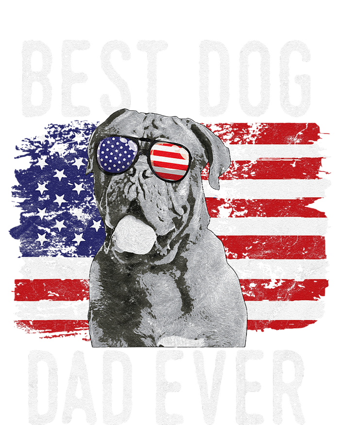 American Flag Best Dog Dad Ever Dogues De Bordeaux Usa T-Shirt