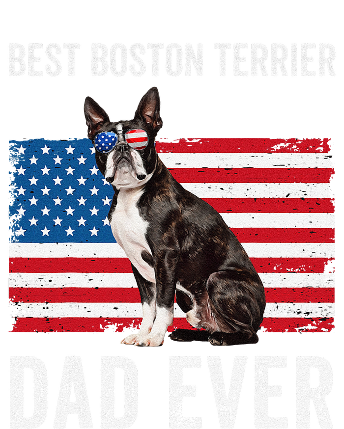 Boston Terrier Dad Usa American Flag Dog Lover Owner Funny Mousepad