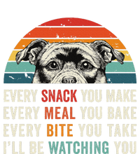 Retro Every Snack You Make Every Meal You Bake Staffy Dog Cooling Performance Long Sleeve Crew