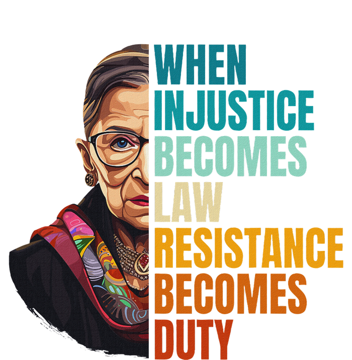 When Injustice Becomes Law Resistance Becomes Duty Rbg Quote T-Shirt