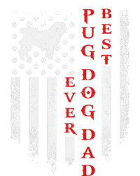 Vintage Usa American Flag Best Pugdog Pug Dog Dad Ever Funny T-Shirt