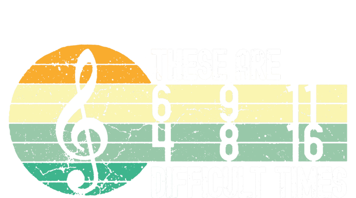 These Are Difficult Times Music Sheet Magnet