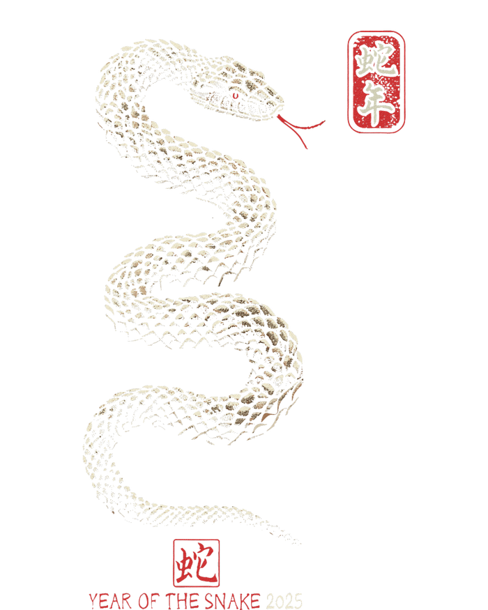 Year Of The Snake 2025 Chinese New Year Tall Hoodie