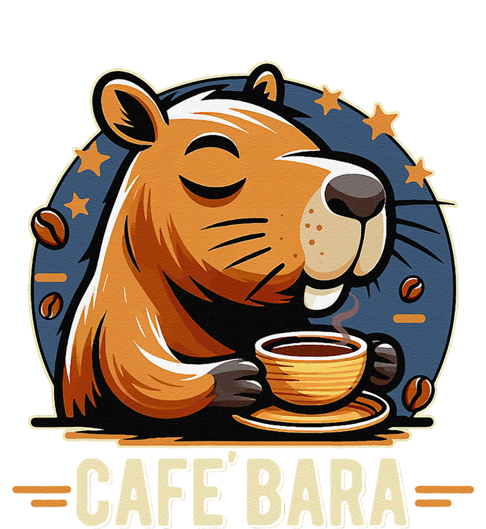 Café Bara Logo Coffee Bar Cafebara Barista Capybara Funny T-Shirt