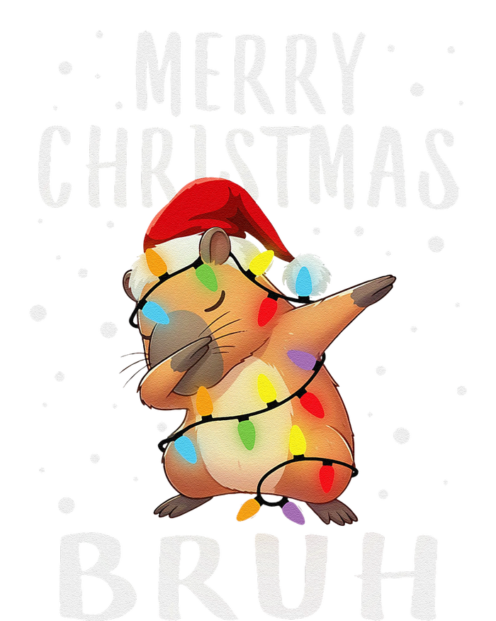 Dabbing Santa Capy Light Merry Christmas Bruh Boy Girl Funny T-Shirt