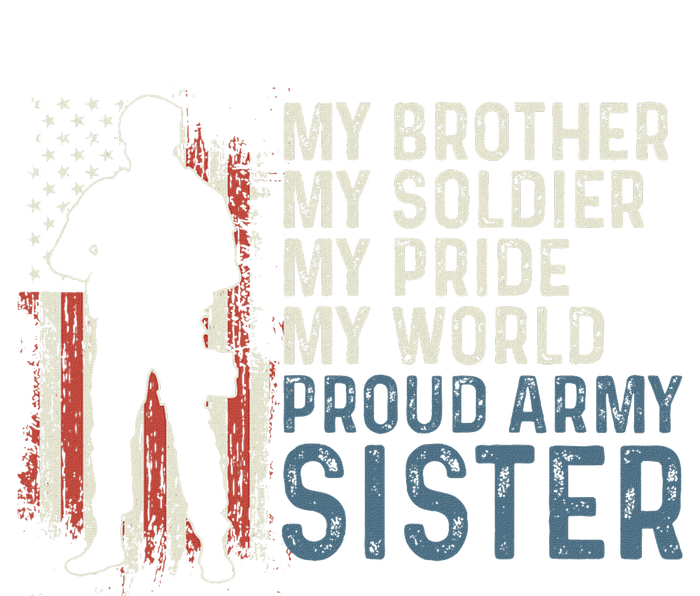 My Brother My Soldier Hero Proud Army Sister Toddler Long Sleeve Shirt