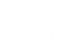 Running Dad Birthday Classic Bold Font Running Daddy Women's Crop Top Tee