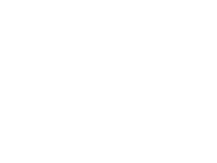 Running Dad Birthday Classic Bold Font Running Daddy Women's Crop Top Tee