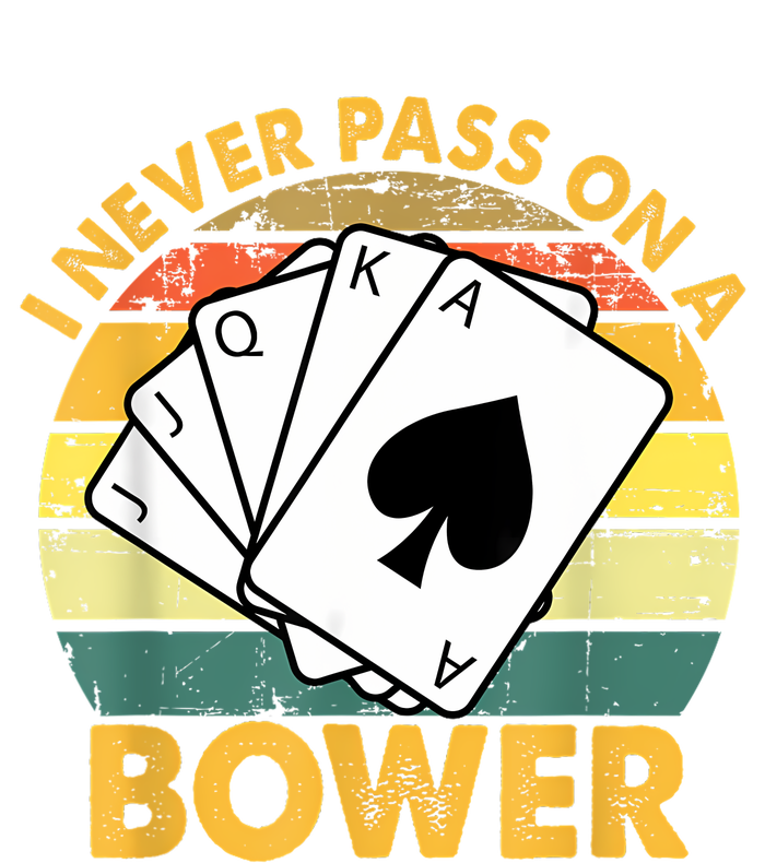 I Never Pass On A Bower Vintage Funny Euchre Card Game Tank Top