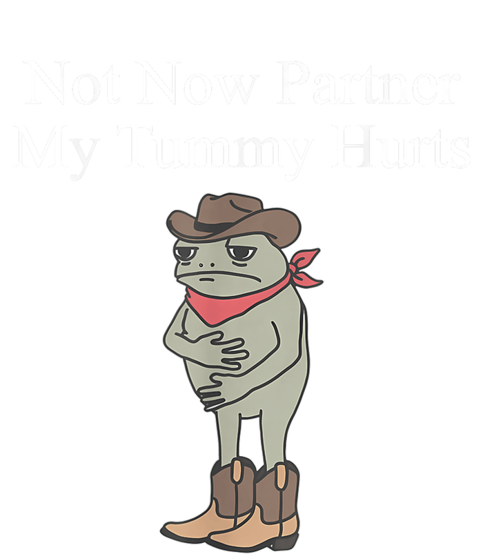 Not Now Partner My Tummy Hurts T-Shirt