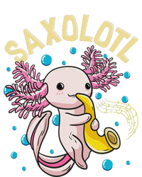 Cute & Funny Saxolotl Adorable Sax Playing Axolotl Animal V-Neck T-Shirt