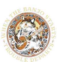 Bluegrass Banjo Raccoon Trouble Departs Bluegrass Music T-Shirt