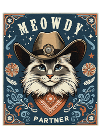 Cat Cowboy Funny Mashup Meowdy Partner Poster Western Tote Bag