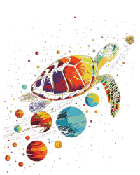 Turtler Planets Art Animal Colorful Graphic Turtle T-Shirt