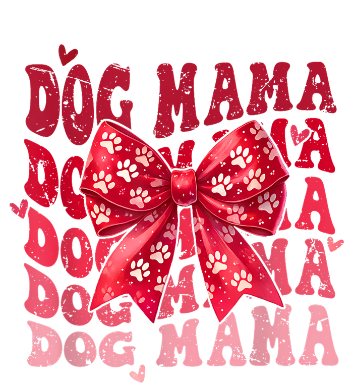 Dog Mama Valentine Coquette Bow Dog Mom Valentines USA-Made Doggie Bandana