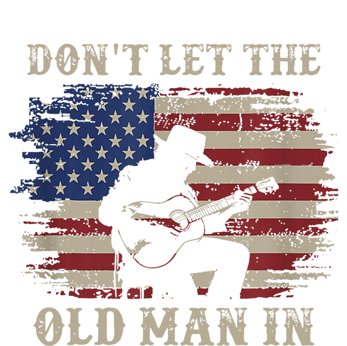 Retro Vintage DonT Let The Old Man In Cowboy Us Flag T-Shirt